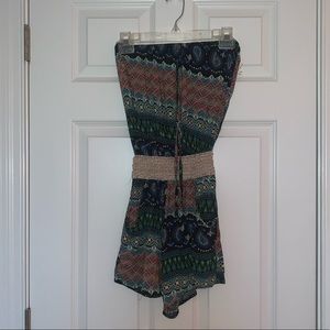 Multi colored romper